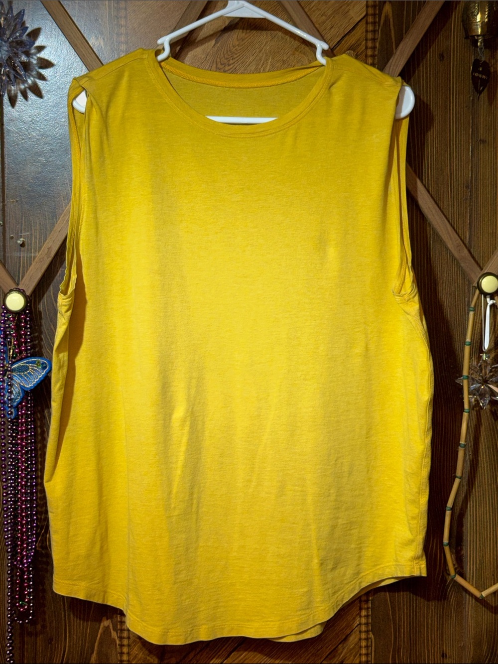 lululemon athletica Sleeveless Round-Neck Tank in Yellow
